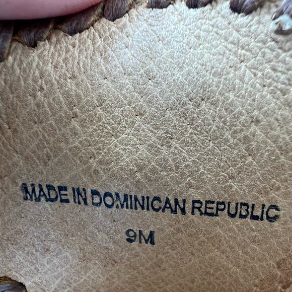 Jack Rogers Brown Leather Cork Wedge Sandals Women's 9 US - Picture 9 of 9